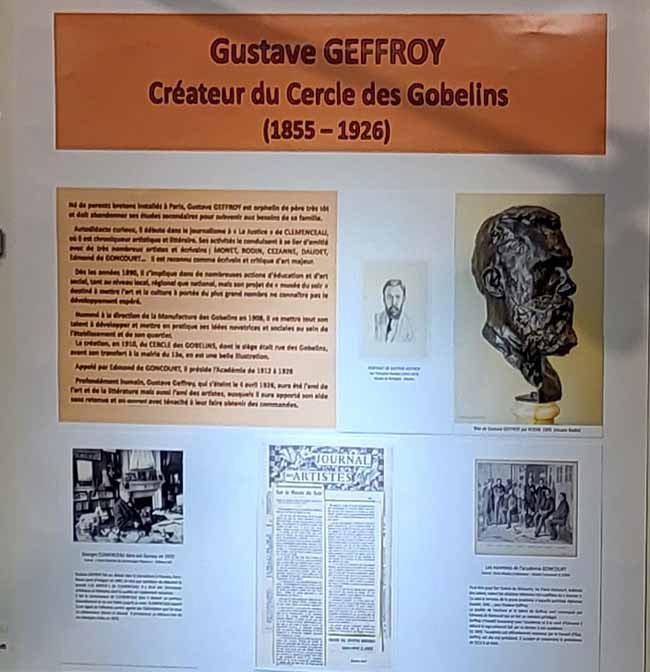Gustave Geffroy, le plus important pour le lancement du Cercle, et le plus connu
